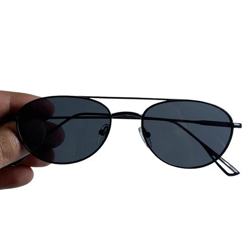 Black Curved Sunglasses - Unisex Black Curved Sunglasses