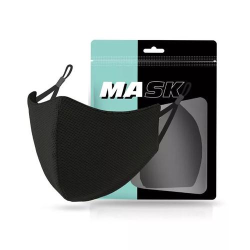 Black mask - • Hanging ear adjustable  • Mesh cloth cold feeling  • Quick drying  • Washable