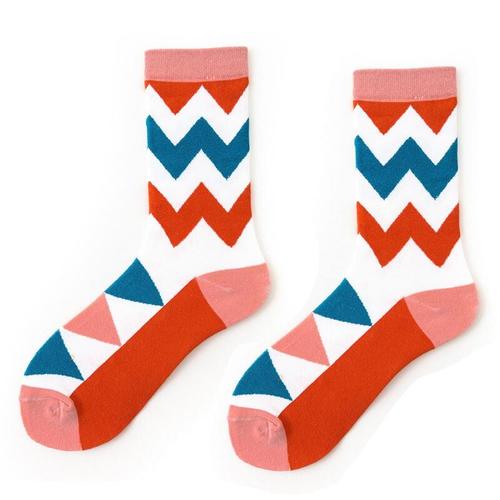 Vally - Chevron Pattern Socks - Chevron Pattern Socks Unisex Casual Cotton Tube Socks. Fun, quirky socks are the perfect pizazz for any outfit. Material: Cotton / Polyamide / Spandex Free size.