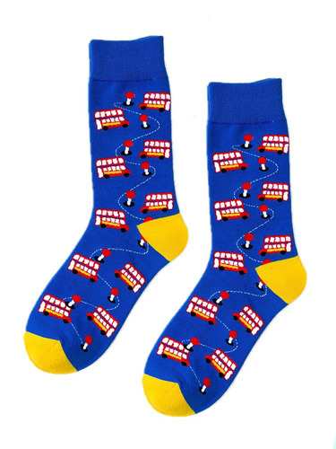 London Red Bus Socks - London Red Bus Socks Unisex Casual Cotton Tube Socks. Fun, quirky socks are the perfect pizazz for any outfit. Material: Cotton / Polyamide / Spandex Free size.