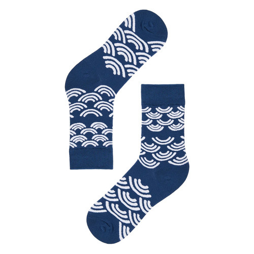 Blue Waves Socks - Blue Waves SocksUnisex Casual Cotton Tube Socks. Fun, quirky socks are the perfect pizazz for any outfit. Material: Cotton / Polyamide / Spandex Free size.