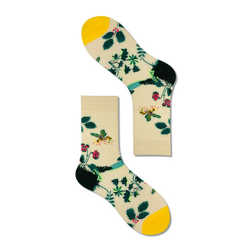 Vally - Bees And Flowers Socks - Bees And Flowers Socks Unisex Casual Cotton Tube Socks. Fun, quirky socks are the perfect pizazz for any outfit. Material: Cotton / Polyamide / Spandex Free size.