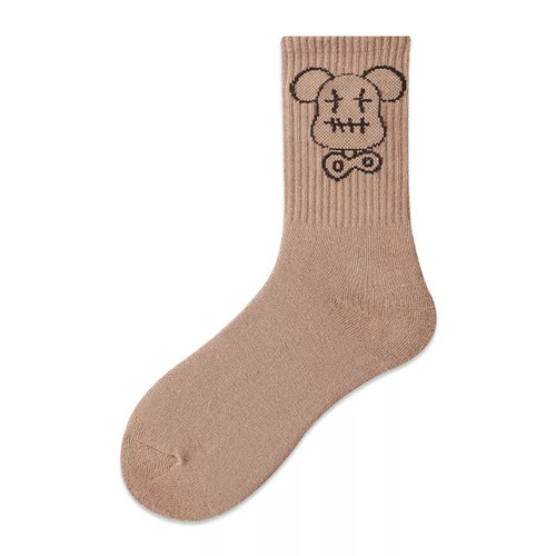 Brown Puppy Socks - Brown Puppy Socks Unisex Casual Cotton Tube Socks. Fun, quirky socks are the perfect pizazz for any outfit. Material: Cotton / Polyamide / Spandex Free size.