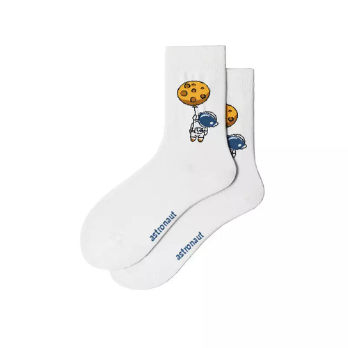 Astronaut Socks - Astronaut Socks Unisex Casual Cotton Tube Socks. Fun, quirky socks are the perfect pizazz for any outfit. Material: Cotton / Polyamide / Spandex Free size.