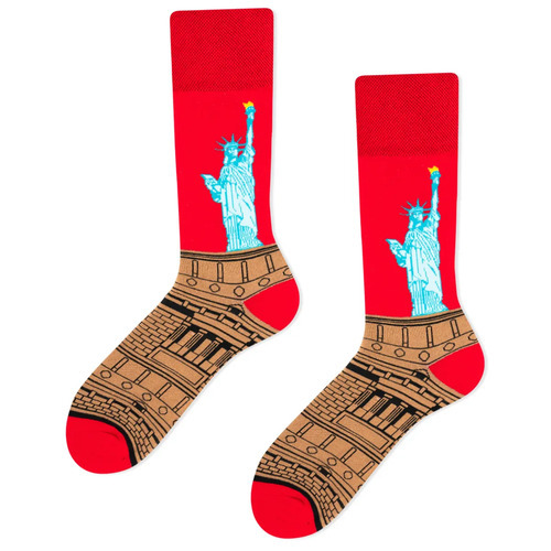 Statue of Liberty Socks - Statue of Liberty Socks Unisex Casual Cotton Tube Socks. Fun, quirky socks are the perfect pizazz for any outfit. Material: Cotton / Polyamide / Spandex Free size.