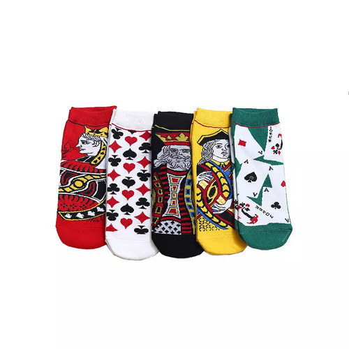 Vally - Playing Cards Socks - Playing Cards Socks Unisex Casual Cotton Tube Socks. Fun, quirky socks are the perfect pizazz for any outfit. Material: Cotton / Polyamide / Spandex Free size.