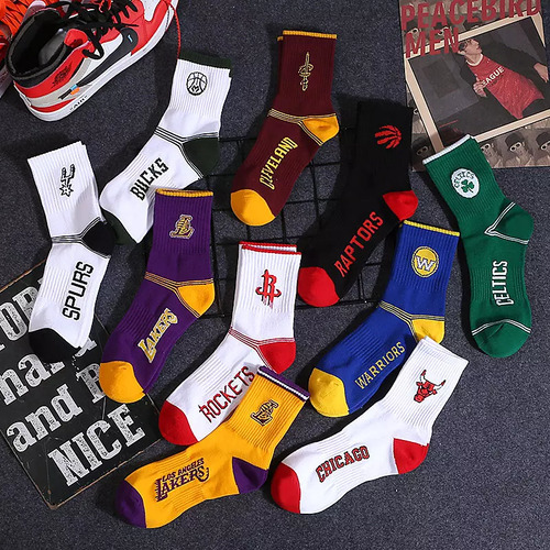 Vally - Basketball Teams Socks - Basketball Teams Socks Unisex Casual Cotton Tube Socks. Fun, quirky socks are the perfect pizazz for any outfit. Material: Cotton / Polyamide / Spandex Free size. High: CREW