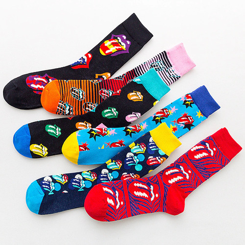 Rolling Stones Socks - Rolling Stones Socks CollectionUnisex Casual Cotton Tube Socks. Fun, quirky socks are the perfect pizazz for any outfit. Material: Cotton / Polyamide / Spandex Free size. High: CREW