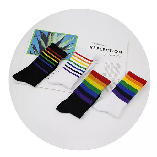 Colorful Rainbow Socks - Colorful Rainbow SocksUnisex Casual Cotton Tube Socks. Fun, quirky socks are the perfect pizazz for any outfit. Material: Cotton / Polyamide / Spandex Free size. High: Ankle