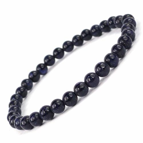 Vally - Natural Stone Dark Purple With Glitter Bracelet - 6mm - Overview & Details Color: Dark Purple With Glitter Stone Material: Natural stone Gender: Unisex Type: Bracelets 6mm beads 18.5cm – Stretchy elastic Bracelet weight: 10g The stone color will NOT fade Nickel & Zinc Free