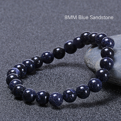 Natural Stone Dark Purple With Glitter Bracelet - 8mm - Overview & Details Color: Dark Purple With Glitter Stone Material: Natural stone Gender: Unisex Type: Bracelets 8mm beads 18.5cm – Stretchy elastic Bracelet weight: 16g The stone color will NOT fade Nickel & Zinc Free