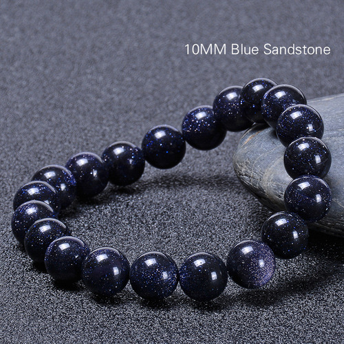 Natural Stone Dark Purple With Glitter Bracelet - 10mm - Overview & Details Color: Dark Purple With Glitter Stone Material: Natural stone Gender: Unisex Type: Bracelets 10mm beads 18.5cm – Stretchy elastic Bracelet weight: 26g The stone color will NOT fade Nickel & Zinc Free