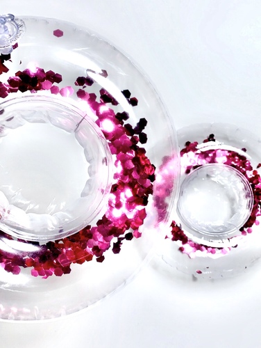 Pink glitter Floating Drink Holder