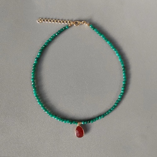Hand made crystal green
