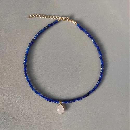 Hand made crystal blue