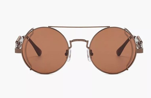 Brown metal sunglasses