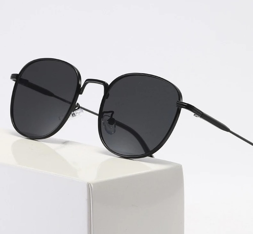 Black Rounded Sunglasses
