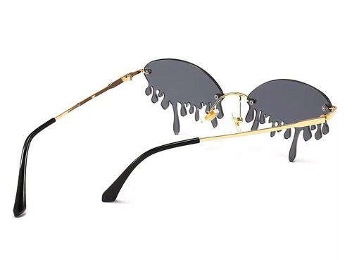 Melted black sunglasses