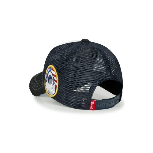 Black Bill Ililily NASA Worm Logo Embroidery Baseball Cap Mesh Snap Back Trucker Hat