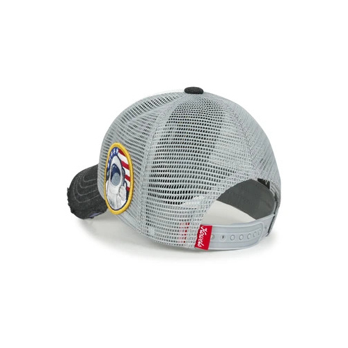 Grey Bill Ililily NASA Worm Logo Embroidery Baseball Cap Mesh Snap Back Trucker Hat