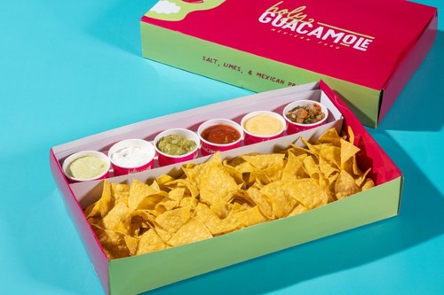 CHIPS & DIPS - House fried nachos, guacamole dip, pico de gallo, HG signature cheese, red salsa, homemade sour cream, olive garden sauce  All ingredients come separately to ensure the best experience!