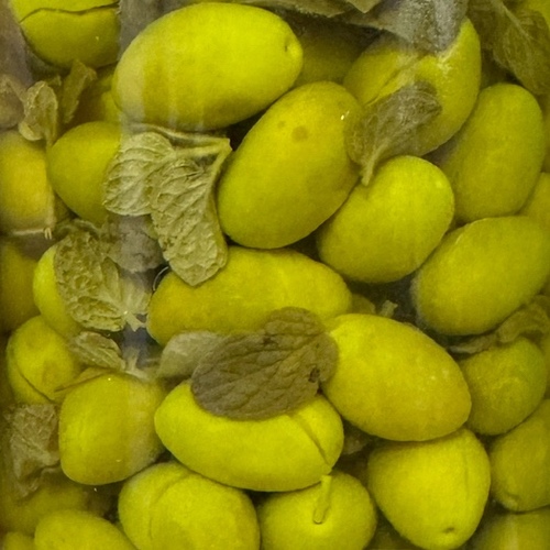 Al Ard Altayiba - Crucidi green olives with thyme