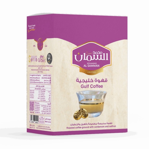 Al Saman Gulf Coffee 10 Sachets (10 Dallahs) - Our Gulf Coffee is a true embodiment of authentic Gulf coffee traditions.
Made from the finest coffee beans, it features a light roast and delicate flavors of cardamom and warm spices.
The perfect choice for coffee lovers seeking a rich experience full of culture, aroma, and authentic taste.