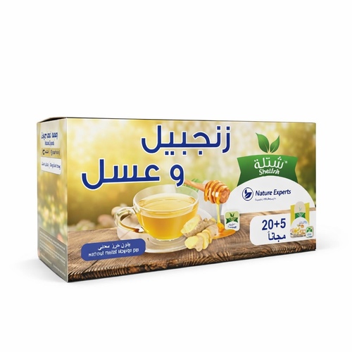 شاي زنجبيل وعسل شتلة خيط 25*12