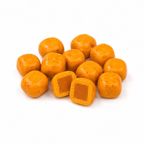 Turkish dragee chocolate mango cubes