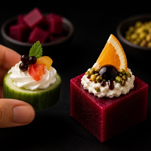 Mix Beetroot cucamber Feta /  30 pcs  .. Yummy