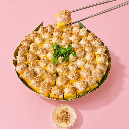 Mango sticky rice  cubes 36 pcs