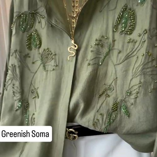 Greenish Soma Shirt - Free Size