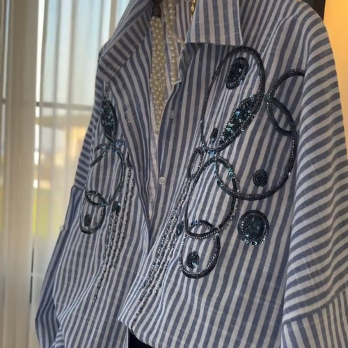 Circle Blue Shirt - Free Size