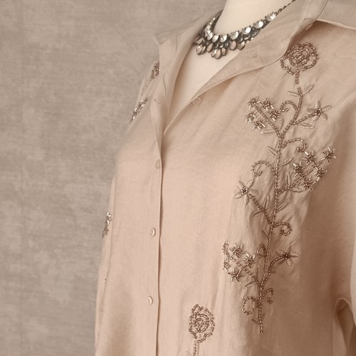 Beige Ward Shirt - Free Size