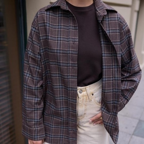 Brown Spring Shirt - Free Size