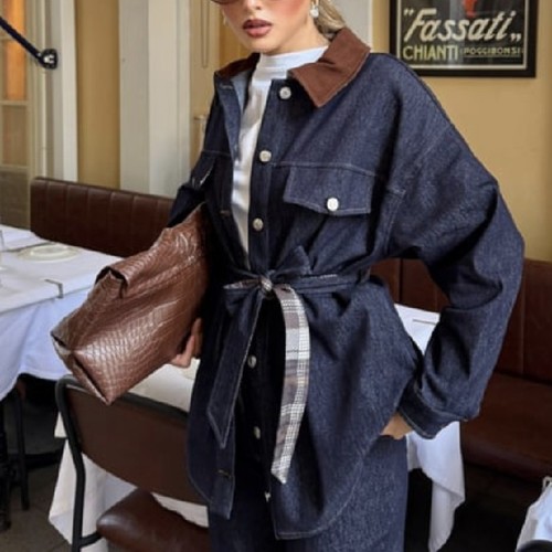 Trenchcoat Jeans Jacket