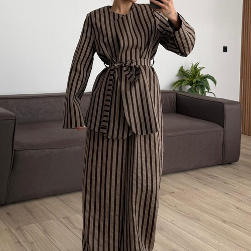 Brown Stripe Set