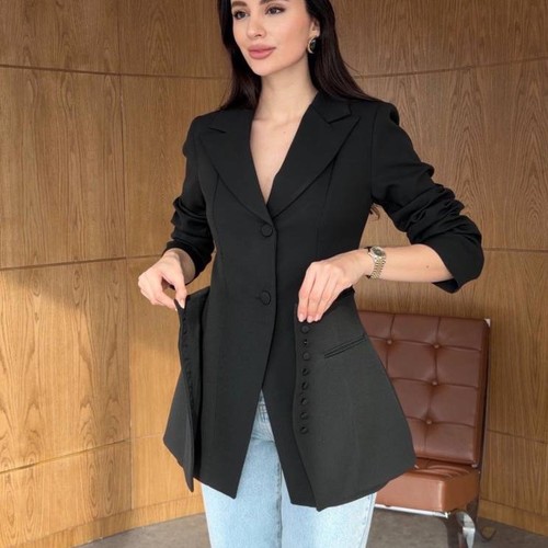 Two pieces Fitted black Blazer