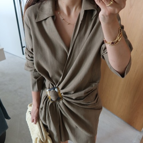 linen Green Shirt