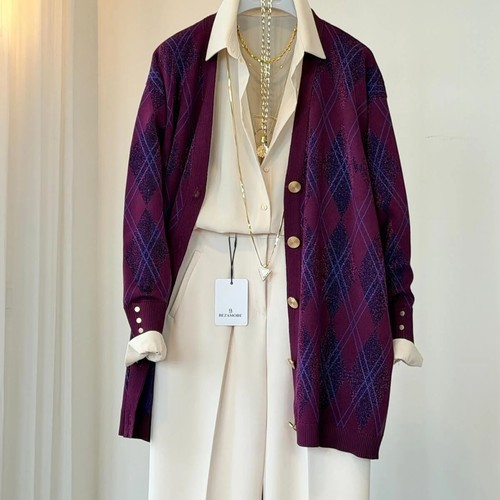 Royal Plum Cardigan