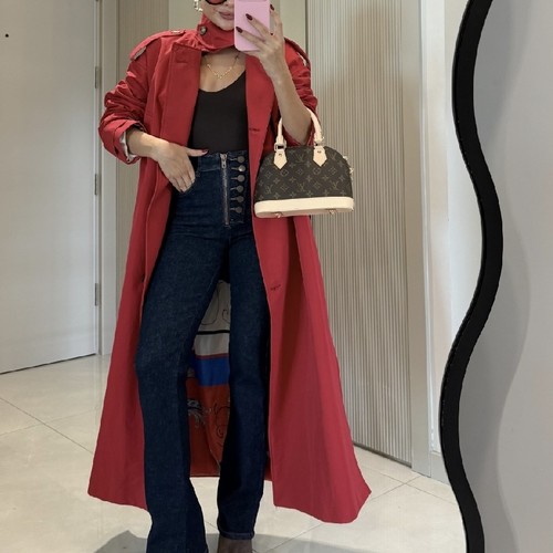 Red Elegant Trenchcoat