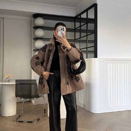 Mocha Blossom Jacket