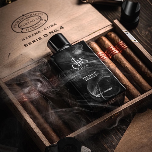 THE SIN OF TOBACCO 100ml - الجريب فروت، الريحان، الزنجبيل، الهيل، العنبر، التبغ.