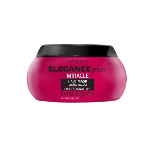 Color Wax - Hair Mask - Elegance Plus Miracle Hair Mask with Extra Keratin repairs damaged, lifeless and stressed hair by infusing highest quality keratin into hair fibers restoring natural softness and shine.