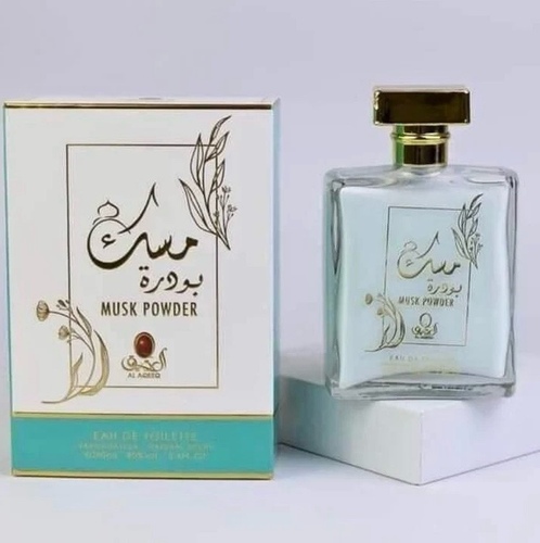 عطر مسك البودرة - مقدمة العطر: الياسمين ، يلانغ يلانغ ، الورد. قلب العطر: خشب الأرز ، السوسن ، العنبر. المسك والفانيليا وحبوب التونكا  الحجم : 100 ملي الجنس : رجالي ونسائي ثبات يدوم 48 ساعة