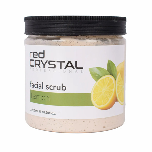 Red Crystal Face Scrub With Lemon - The face scrub has a creamy texture that removes blackheads and leaves the skin clean and beautiful without drying it  Use for the best skincare routine  Use 2-3 times a week to get clean and beautiful skin Detoxifies & clarifies without drying out the skin For unclear and impure skin Creamy texture Result: Deep pore cleansing for clarified & beautified skin Skin feels refreshed and comfortable, dirt, dust and oil are gently lifted from the skin, skin is clean and appears rebalanced and skin looks smoother After use skin tone appears more even, marks and redness due to imperfections look visibly reduced and skin looks clearer with pores that appear decongested For best skin care results use pure clay mask 3 times per week leaving on for 10 to 15 minutes per use