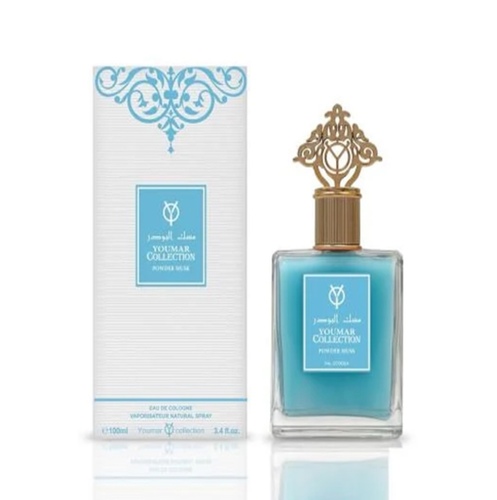 عطر مسك البودرة - مقدمة العطر: الياسمين ، يلانغ يلانغ ، الورد. قلب العطر: خشب الأرز ، السوسن ، العنبر. المسك والفانيليا وحبوب التونكا  الحجم : 30 ملي الجنس : رجالي ونسائي ثبات يدوم 48 ساعة
