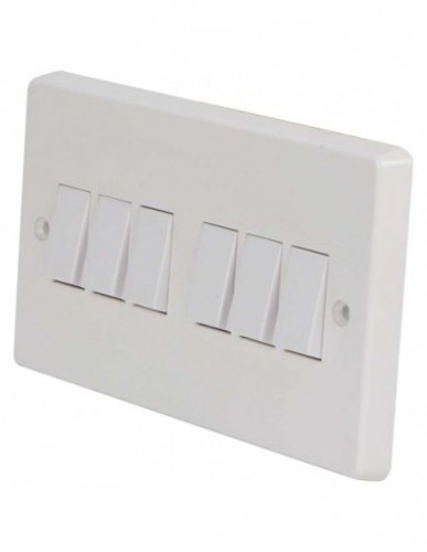 English white hexagonal switch - English white hexagonal switch