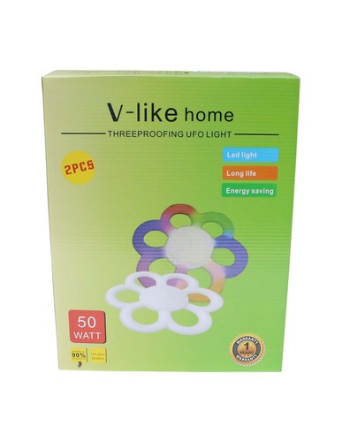 V-LIKE HOME لمبة توفير طاقة وردة 50 وات - V-LIKE HOME لمبة توفير طاقة وردة 50 وات