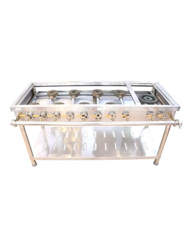 Gas cooker 1 large eye +8 small eye 1500×600×130×800 m - Gas cooker 1 large eye +8 small eye 1500×600×130×800 m